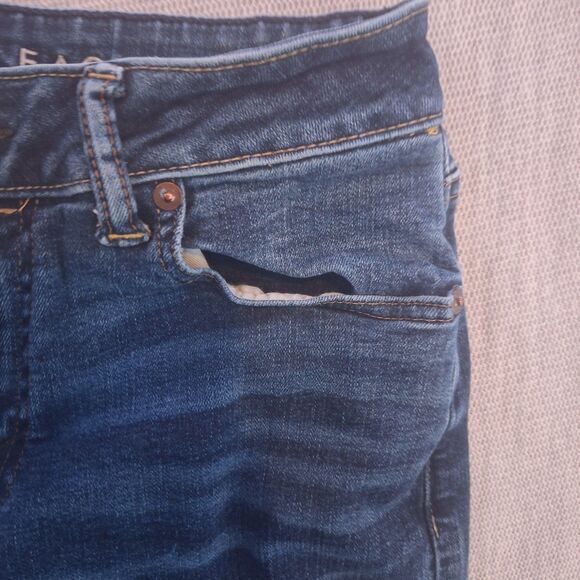 American Eagle Jeans Mens 30x30 Original Boot Cut Dark Wash Casual y2k Workwear - Picture 13 of 16